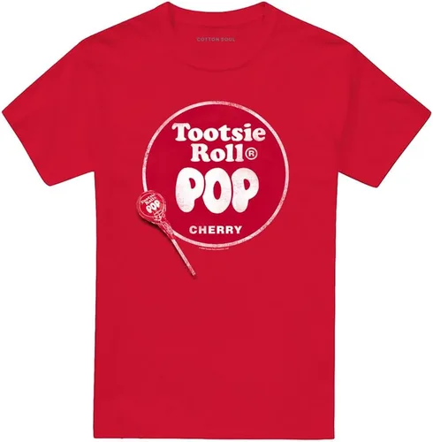 Vista 4 de Tootsie Roll Mens Tootsie Roll Short Sleeve T-Shirt Rojo