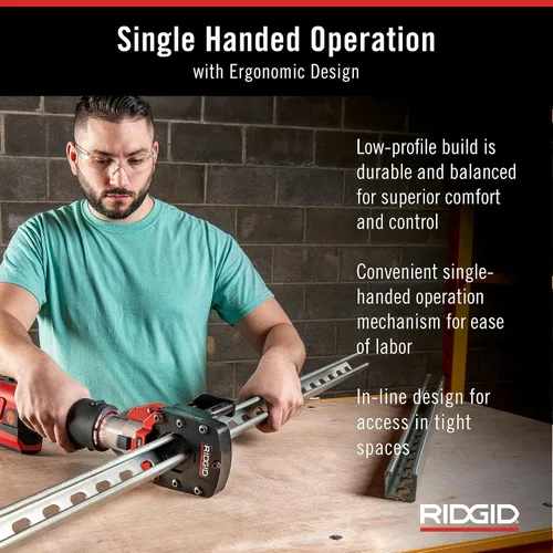 Vista 4 de RIDGID 67193 Modelo RP 351 Kit de herramienta de prensa ProPress estándar con cable con herramienta de prensa ProPress con cable, mandíbulas