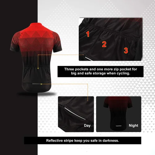 Vista 4 de BERGRISAR Camiseta de ciclismo de manga corta para hombre