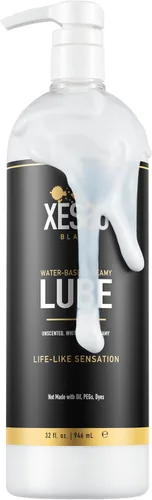 Vista 13 de XESSO Cum Lube, lubricante blanco cremoso a base de agua, 4 onzas líquidas, gel grueso hipoalergénico sin perfume para mujeres, hombres y parejas.