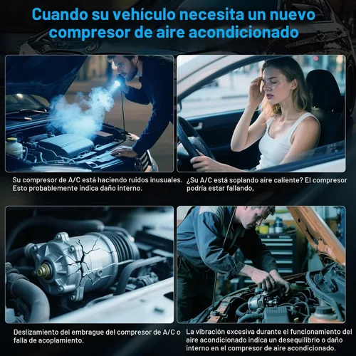 Vista 5 de Compresor de CA con embrague - Compatible con 68677 - Compatible con Toyota Tacoma 2.7L 4.0L 2005-2015