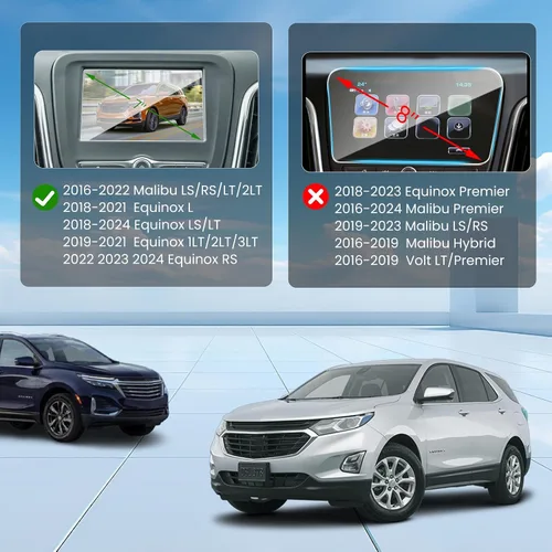 Vista 2 de GFJNFG - Protector de pantalla compatible con Chevy Equinox 2018-2024 de 7