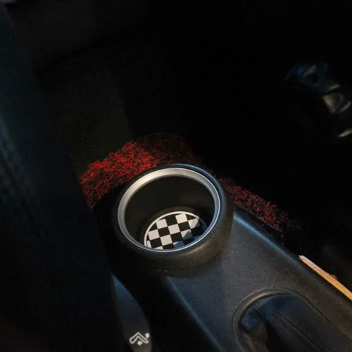 Vista 6 de Posavasos de silicona de 0.29 in, para Mini Cooper AA2257, cuadriculado