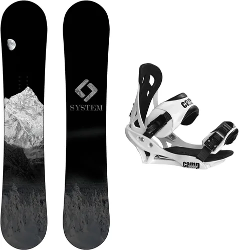Vista 2 de System MTN - Paquete de snowboard con fijaciones Summit para hombre