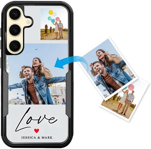 Vista 45 de Funda de teléfono personalizada para Galaxy S20 FE 5G, funda para teléfono multifoto, funda protectora resistente de doble capa a prueba de golpes