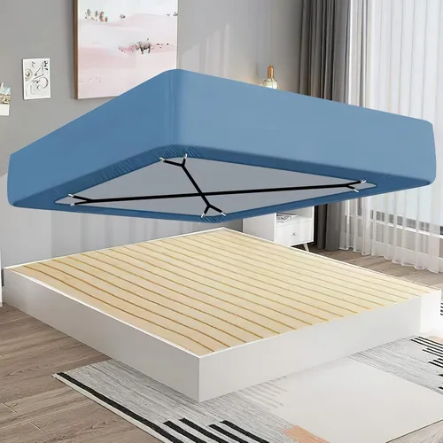 Vista 3 de Morcheiong Correas de sujeción para sábanas ajustables con clips para sábanas para ropa de cama, amarres, juego de 2