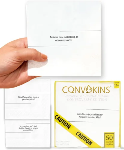 Vista 8 de COTIER - Paquete de 20 servilletas de inicio de conversación de Navidad, servilletas de papel de 3 capas de alta calidad con diseño de lámina