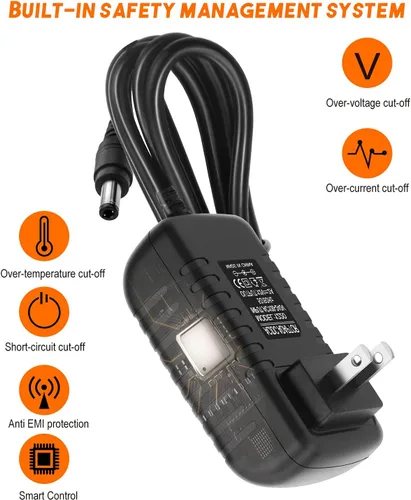 Vista 4 de Fuente de adaptador de corriente de 12 voltios, 2A, adaptador universal de CA de 12 voltios, 2000 mA, CA 100-240 V a CC 12 V, cargador
