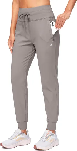 Vista 17 de G Gradual Pantalones deportivos con forro polar para mujer, de cintura alta, resistentes al agua, térmicos, para invierno, correr, senderismo