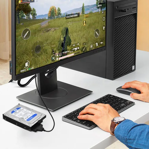 Vista 7 de Ainiv Cable adaptador USB 3.0 a SATA para unidades SSD HDD de 2,5