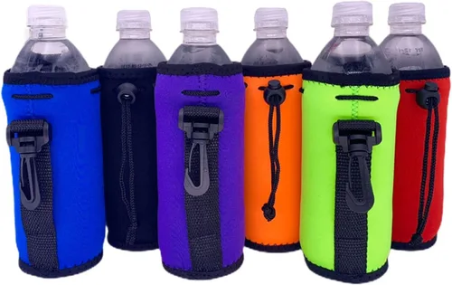 Vista 5 de Botella de agua de neopreno en blanco Coolie (variedad de colores, 10 unidades)