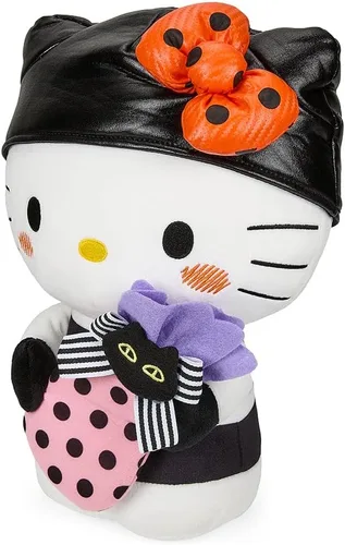 Vista 2 de Kidrobot Hello Kitty Bandit - Peluche de Halloween de 13 pulgadas