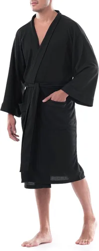 Vista 5 de Fruit of the Loom Bata kimono de gofre para hombre