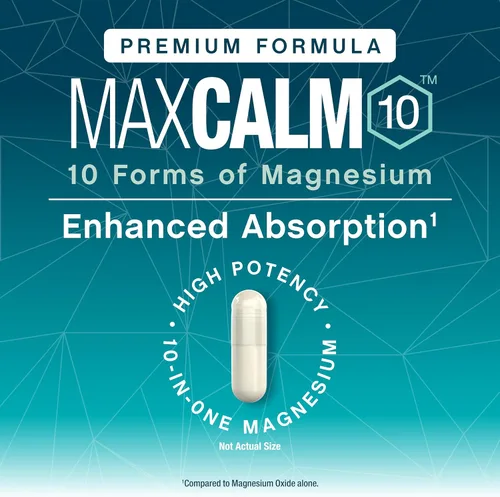 Vista 7 de Natural Vitality Cápsulas complejas de magnesio MaxCalm