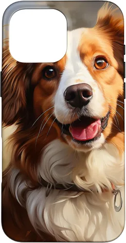 Vista 19 de iPhone 16 Kooikerhondje Portrait Colour Artwork Case