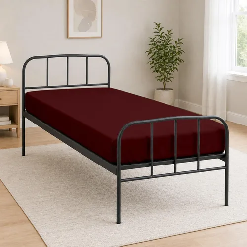 Vista 10 de Sábana bajera ajustable de tamaño para catre de 30" x 75", 100% algodón egipcio, perfecta para literas de campamento/casas rodantes/camas de Gris