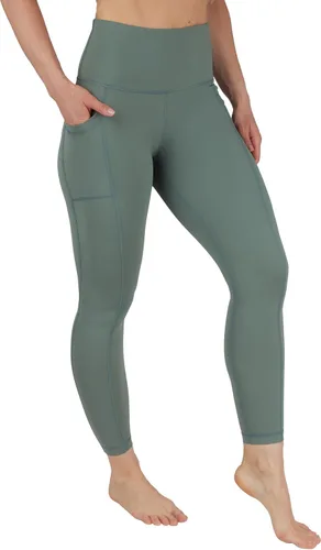 Vista 2 de 90 Degree By Reflex - Leggings de control abdominal, cintura alta, a prueba de sentadillas, para mujer, para entrenamiento, correr, yoga Bay Leaf
