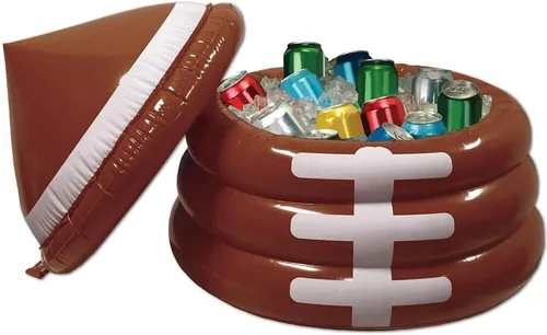 Vista 7 de Beistle Enfriador inflable para postes de portería con balón de fútbol, paquete de 2