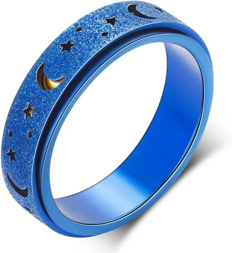 Vista 11 de Anillo de ansiedad OreilleStar para mujer, anillo de dedo de acero inoxidable, juguetes de dedo para adultos, anillos giratorios para el pulgar 2