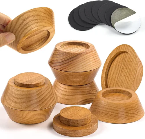 Vista 11 de Elevadores de cama, elevadores de muebles (juego de 8 pulgadas de altura, 1 pulgada) se pueden ajustar a 2 pulgadas, 3 pulgadas o 4 pulgadas