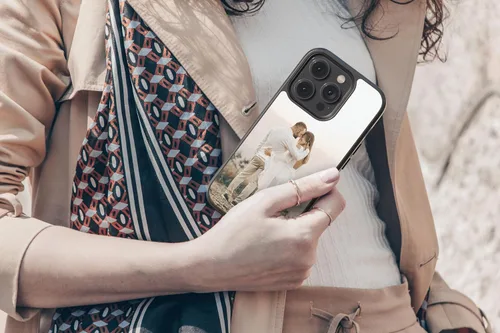 Vista 6 de Carga tu imagen Crea tu propia funda para teléfono Compatible con Apple iPhone 17 Pro Max Air, 16 Pro Max Plus, 15 Pro Max Plus, 14 Pro Max