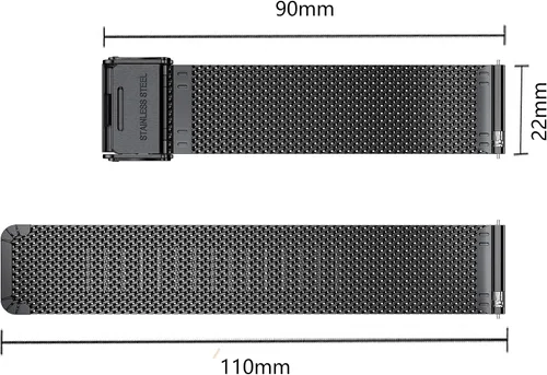 Vista 5 de Correas de reloj para Galaxy Watch 1.811 in, 0.866 in, bandas para Galaxy Watch 3 1.772 in, Garmin Vivoactive 4 1.772 in, Fossil Gen 5 Carlyle