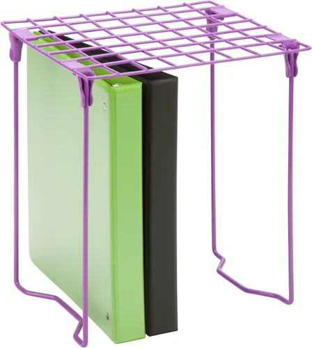 Vista 4 de Honey-Can-Do SHF-03494 Estante plegable para casillero, negro, 10 libras