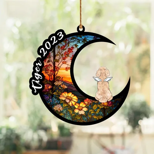 Vista 11 de Nazenti Atrapasoles conmemorativo para perros, adornos de Navidad personalizados para perros, adorno de Navidad, regalos conmemorativos para perros