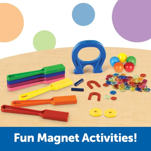 Vista 4 de Kit super Magnet Lab de Learning Resources, 124 piezas