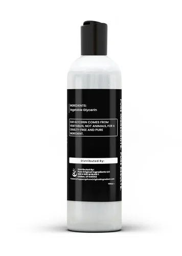Vista 2 de Pure Original Ingredients Glicerina vegetal natural, 16 onzas líquidas, grado alimenticio, transparente e inodoro, botella reciclable