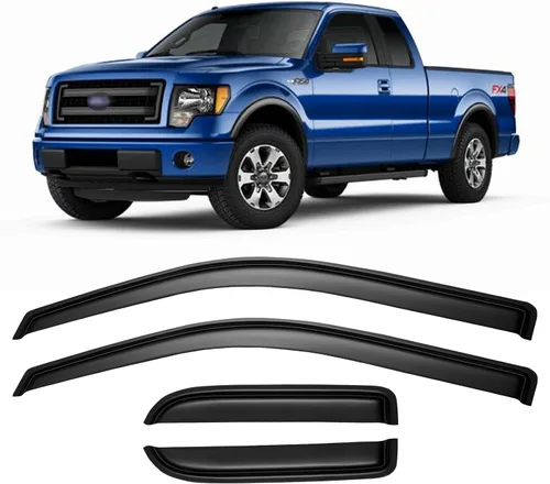Vista 11 de Viseras de Lluvia para Ventanas para Chevy Silverado/GMC Sierra 1999-2006 1500/2500/3500/2500HD, Viseras de Ventilación para Ventanas Sombras