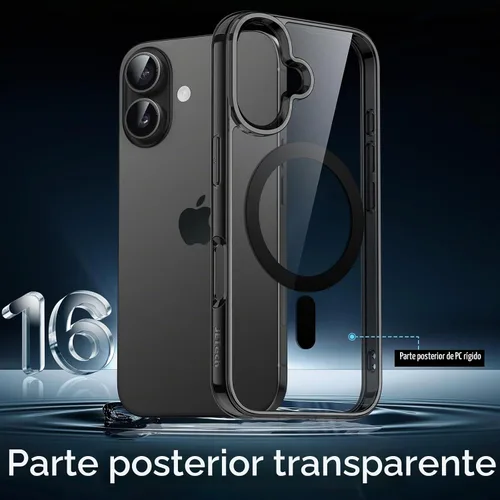 Vista 3 de JETech Funda magnética para iPhone 16, color negro
