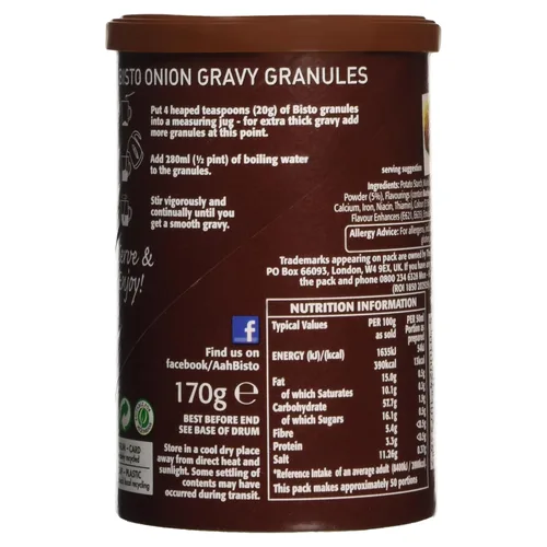 Vista 5 de Bisto Gránulos de salsa de cebolla 6.00 oz