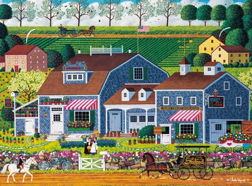 Vista 2 de Buffalo Games - Silver Select - Charles Wysocki - Flores de viento de la pradera - Rompecabezas de 1000 piezas para adultos - Rompecabezas