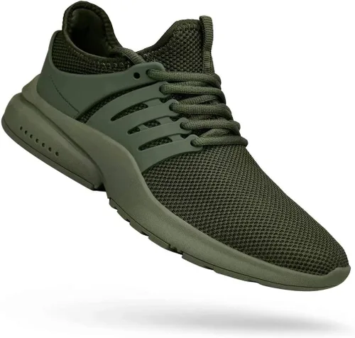 Vista 2 de Troadlop - Tenis de correr para hombre, antideslizantes, transpirables, ligeras, resistentes al deslizamiento, deportivas, para caminar, gimnasio