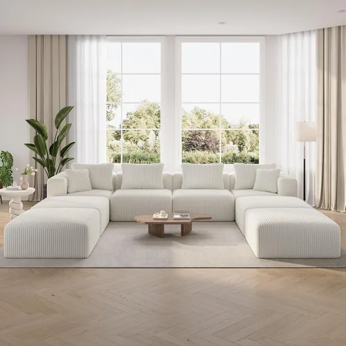 Vista 86 de Novilla - Sofá biplaza modular de 70.8 pulgadas, sofá modular de espacio pequeño, moderno sofá de nube con soporte Smarts Coil®, sofá seccional sin