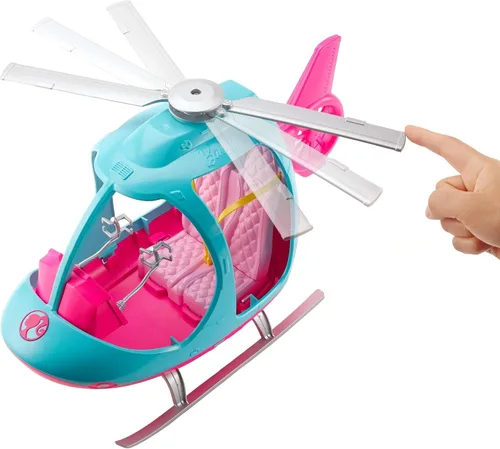 Vista 2 de Barbie Helicopter - Rosa y Azul - Para 2 muñecas Barbie - A partir de 3 años