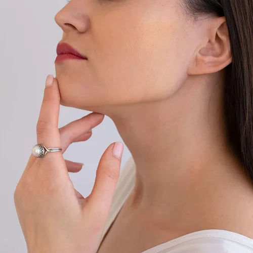 Vista 16 de 925 Sterling Silver Gemstone Rings for Women - Anniversary Rings for Women - Sterling Silver Rings for Women - Dainty Sterling Silver Rings