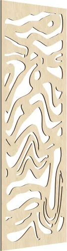 Vista 129 de 9 3/8"W x 24 3/8"H x 1/4"T Northfield Decorativos Paneles de Pared de Madera Calado, Abedul