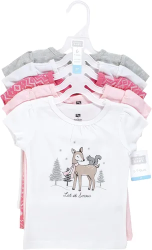 Vista 2 de Hudson Baby Camisetas unisex de manga corta para bebé
