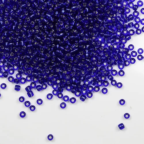 Vista 16 de Cuentas de Semilla de Vidrio Transparentes con Línea Plateada Tamaño 8/0 Artesanías Cuentas de Semilla de Cristal de 3 mm para Hacer Joyas