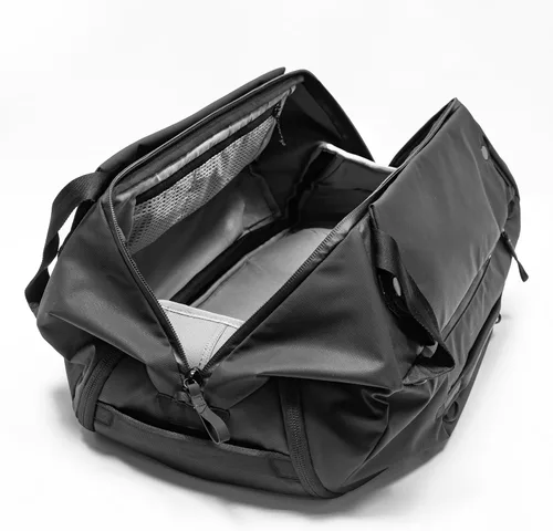 Vista 3 de Peak Design Mochila de Viaje Duffelpack 45-65L, Negro, Mochilas de viaje