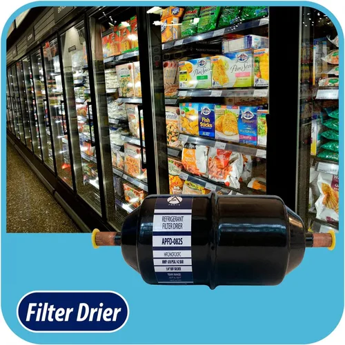 Vista 9 de Appli Parts APFD-082S 1/4 pulg. Filtro Secador de Línea Líquida Refrigerante AC para Refrigeración HVAC 082S ODF Conexión por Soldadura Universal