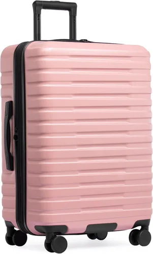 Vista 35 de U.S. Traveler Boren - Maleta de viaje extensible rígida con 8 ruedas giratorias, color negro, juego de 2 piezas