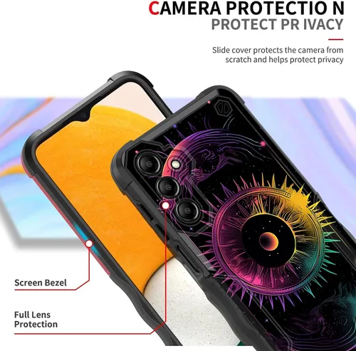 Vista 369 de Funda para Galaxy A14 5G, [Doble Capa][Protección contra Caídas de Grado Militar de 10 Pies] [Antideslizante] Funda Resistente a Prueba de Golpes
