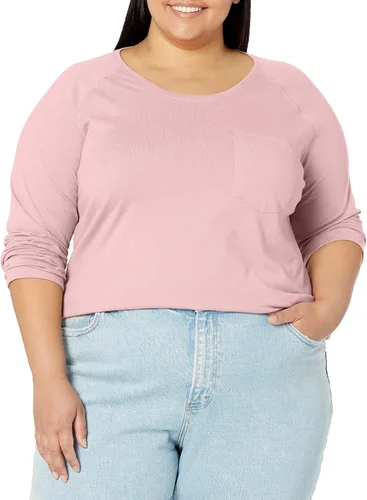 Vista 6 de Dickies Camiseta refrescante de manga larga con bolsillo para mujer Azul celeste