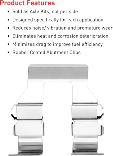 Vista 6 de Dynamic Friction Company Frenos traseros y rotores Hardware incluido Kit de pastillas de freno y rotores avanzados trasero 5000 Compatible