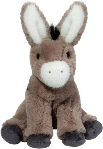Vista 2 de Douglas Jackie Donkey Peluche de peluche, juguete suave de granja de 11 pulgadas