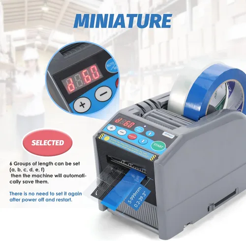Vista 2 de dispensador automático de cinta+caja de cuchillo de repuesto