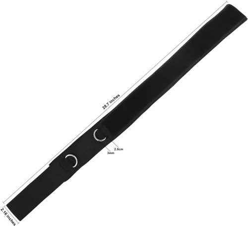 Vista 8 de 1 par de correas para muslos de neopreno acolchadas, mancuernas ajustables para piernas para entrenamiento de fuerza Fitness, ejercicio de velocidad